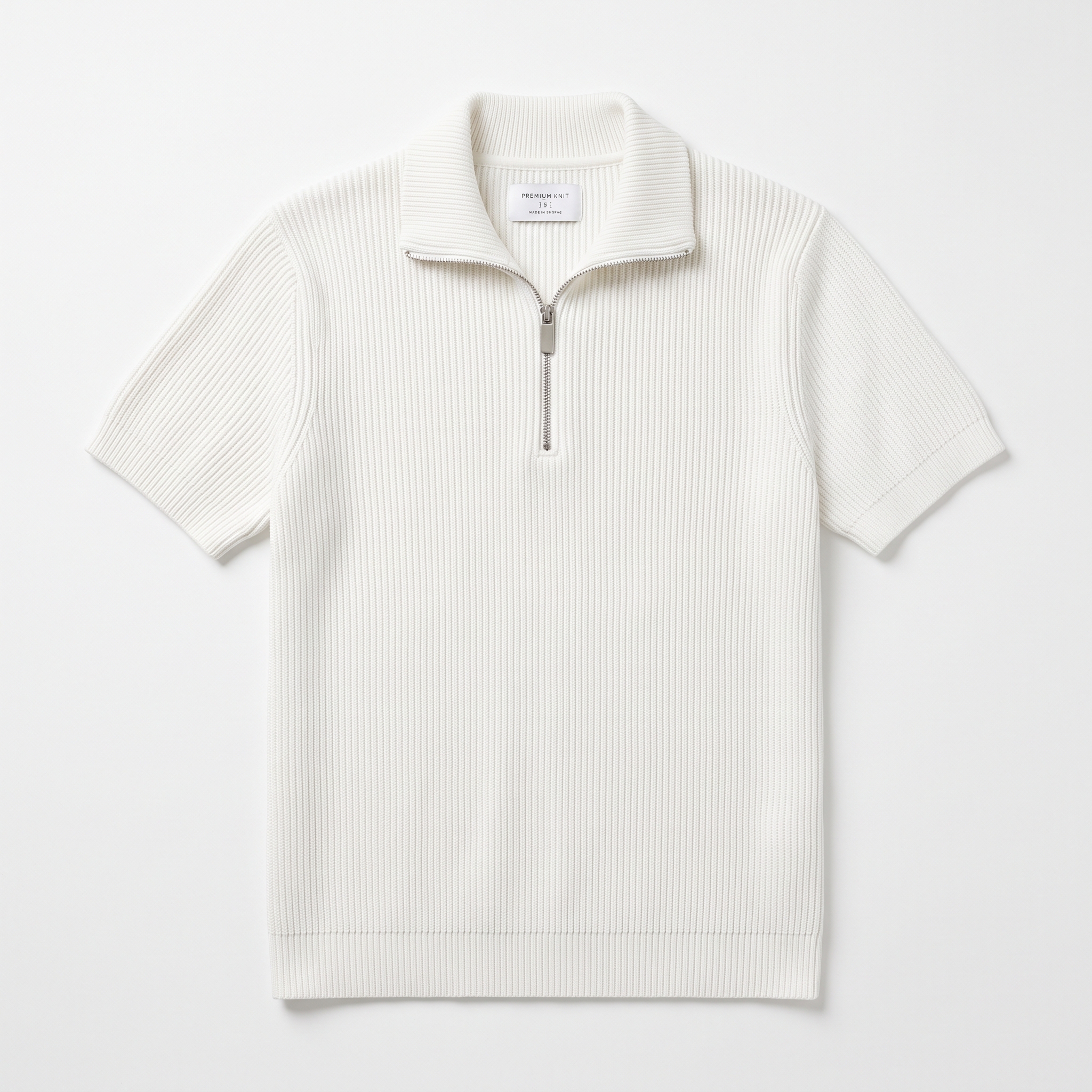 Knit Zip-Polo